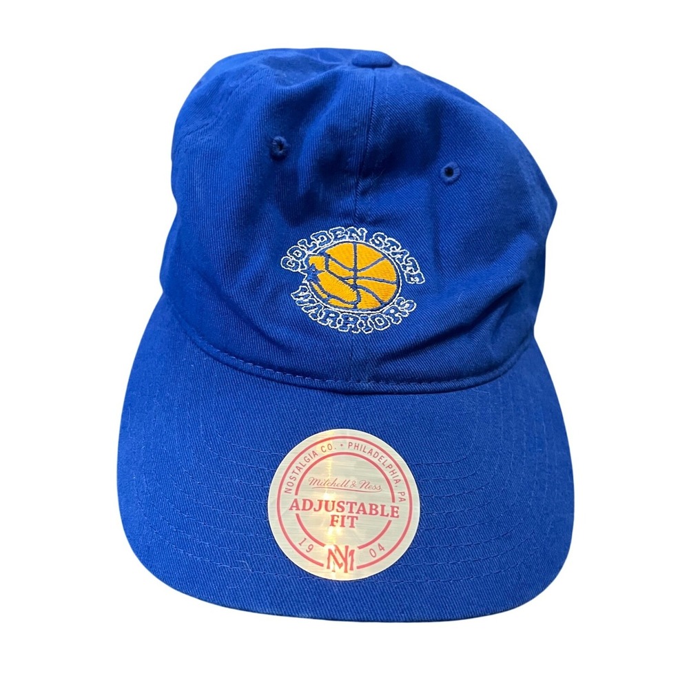 Mitchell & Ness Hat Mens OS Blue Golden State Warriors Adjustable Strapback